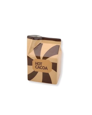 House Vitamin Flower vase hot cocao brown/caramel dolomite 10,5x9x13,5cm