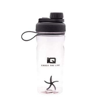 IQ Vita 720 ml schudfles (Transparant / Zwart)