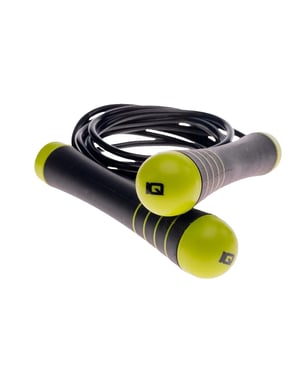 IQ Jumpa 2 Logo Fitness Springtouw (Zwart/Lime Punch)
