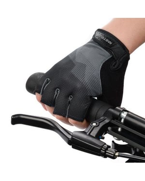 Meteor Unisex fietshandschoenen voor volwassenen (Zwart)