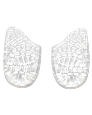 Coccine Unisex luchtgel hielkussentjes voor volwassenen (set van 2) (Transparant)