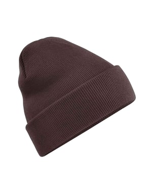 Beechfield Volwassenen van Unisex Originele geboeide Beanie (Chocolade)