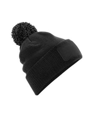 Beechfield Unisex Volwassenen Snowstar Printers Beanie (Zwart/Grafiet)