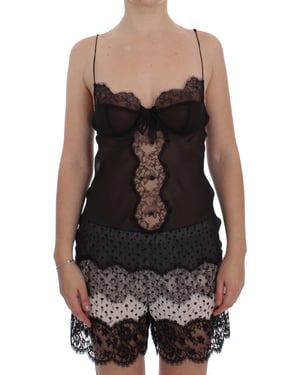 Dolce Gabbana Chemise med Spetsdetaljer