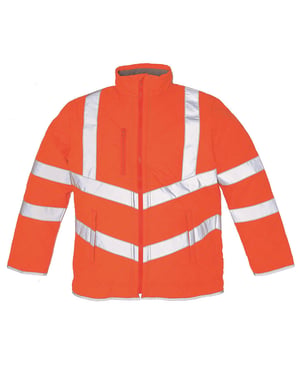Yoko Heren Kensington Reflecterende Detail jas (Fluorescerend Oranje)