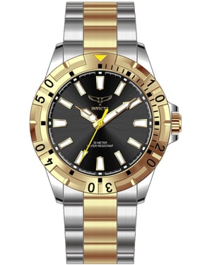 Invicta Specialty 69037 Herrklocka - Kvartsrörelse - Metall med Svart Urskiva - 42 mm