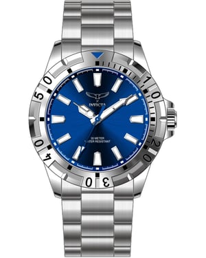 Invicta Specialty 69041 Herenhorloge - Quartz Uurwerk - Metaal met Blauwe Wijzerplaat - 42 mm