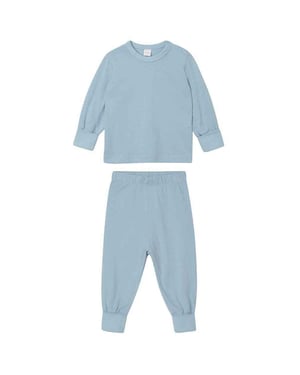 Babybugz Effen pyjamaset voor baby's (Stofblauw)