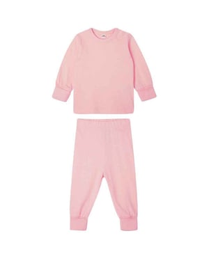 Babybugz Effen pyjamaset voor baby's (Poederroze)