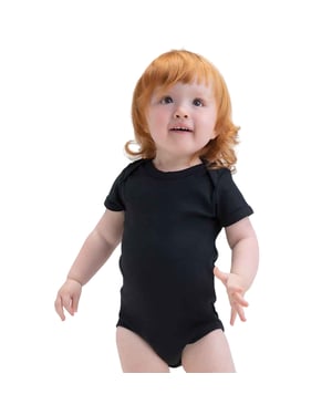 Babybugz Effen babybody (Zwart)