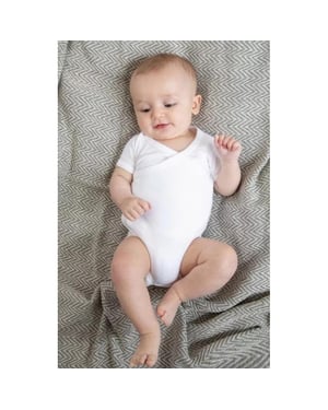 Babybugz Baby Unisex Biologische Katoenen Kimono Bodysuit (Wit)