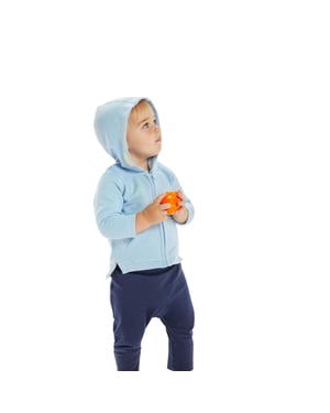 Babybugz Baby Hoodie (Stofblauw)