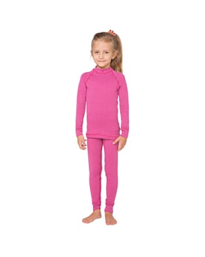 Meteor Thermoactieve onderlagen voor kinderen/kinderen (Roze)