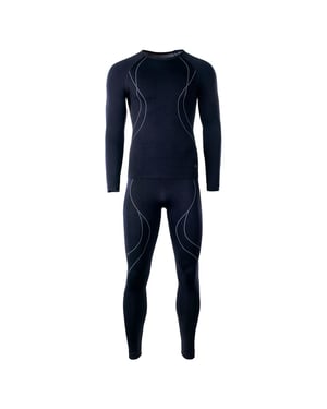 Hi-Tec Heren Ikar Thermische Basislagen Set (Zwart/Grijs)