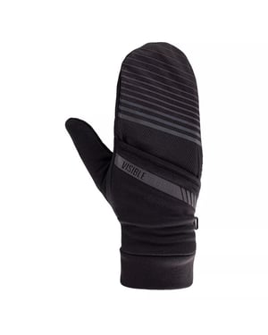 IQ Dames/Dames Nusa II Gestreepte Skihandschoenen (Zwart/Reflecterend)