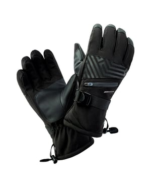 Hi-Tec Heren Rodeno Waterdichte Skihandschoenen (Zwart)