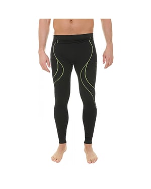 Hi-Tec Heren Ikar Logo Thermobroek (Zwart/Lime Punch)