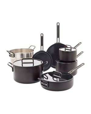 Greenpan Tucci pannenset 3-ply 11 delig zwart