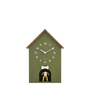 Karlsson wall clock dog house - Øcm