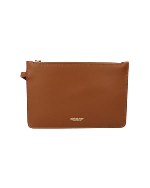 Burberry Double Faced Pouch - Tawny Brown