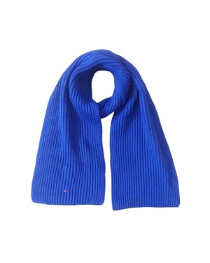 Tommy Hilfiger Gebreide sjaal met kinderlogo (Blauw)