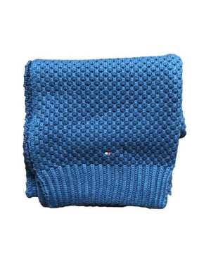 Tommy Hilfiger Gebreide sjaal voor kinderen (Blauw)