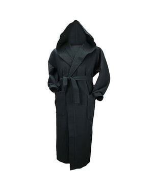 ARTG Dames/Dames Robezz Wafel ochtendjas met capuchon (Zwart)