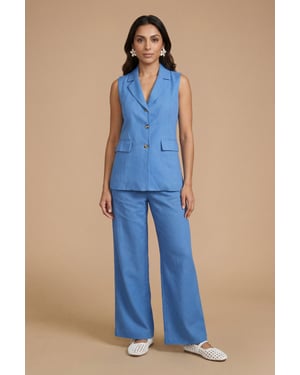 Petite Wide Leg Trouser