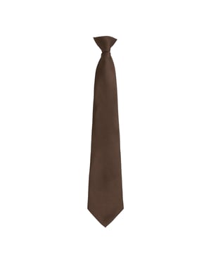 Premier Colours Orginals Fashion Clip-On Stropdas (Bruin)