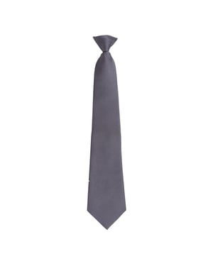 Premier Colours Orginals Fashion Clip-On Stropdas (Donkergrijs)