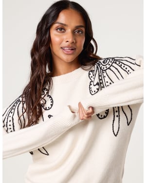 Embroidery Shoulder Detailing Jumper