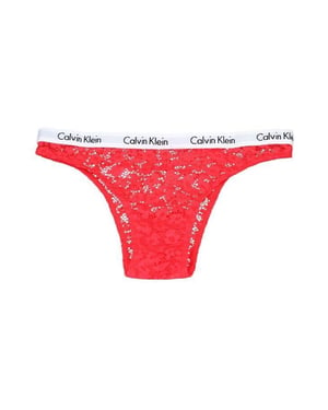 Calvin Klein Dames/Dames Kanten String (Rood)