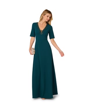 Trimmed Mermaid Gown