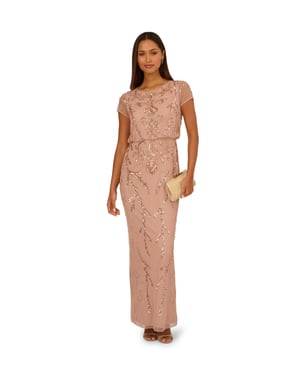 Studio Bead Blouson Long Dress