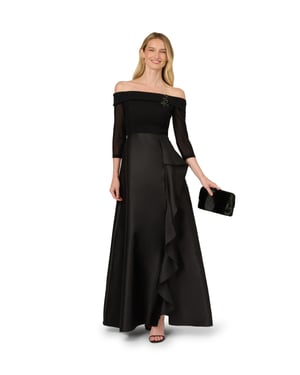 Studio Combo Off Shoulder Gown