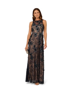 Bead Lace Long Dress