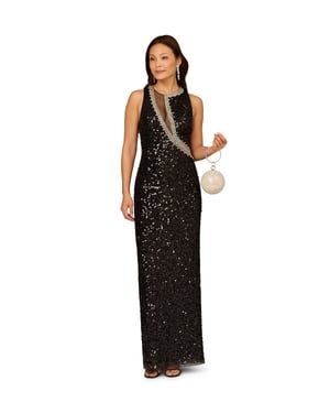 Aidan Sequin Long Dress