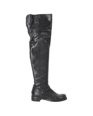 Jimmy Choo Deron Knee-High Boots in Black Leather