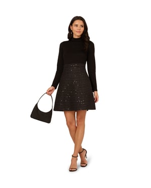 Ponte Sequin Boucle Dress