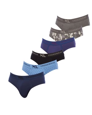 Pack of 6 Men's Cotton Briefs KLSP6