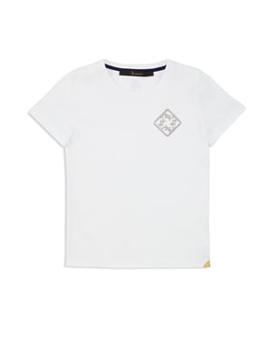 T-shirt med rund halsringning