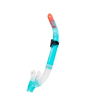 Aquawave Unisex Oxy Snorkel voor volwassenen (Blauw/oranje)