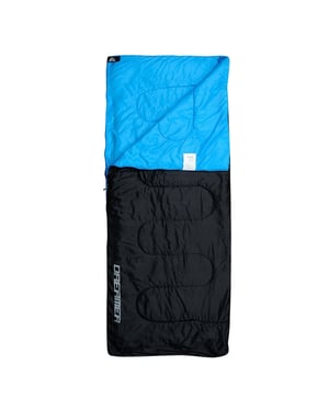 Meteor Dreamer Logo Linker Rits Slaapzak (ZWART/BLAUW)