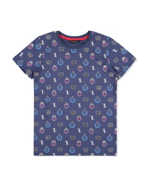 T-shirt med rund halsringning och uttalande