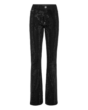 Jeans med utsvängda ben
