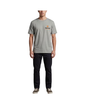 Timberland Mens T Shirts Illustrated Tree Logo Crew Neck Pullover Summer Top New