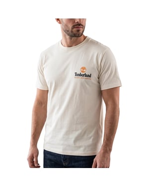 Timberland Mens T Shirts Illustrated Tree Logo Crew Neck Pullover Summer Top New