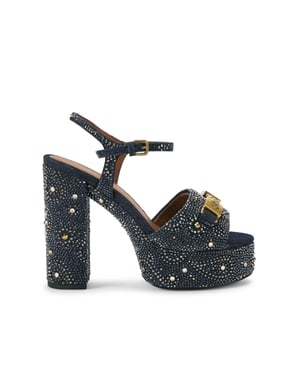 Kurt Geiger London Denim Kingsley Platform Sandals