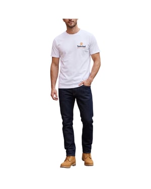 Timberland Mens T Shirts Illustrated Tree Logo Crew Neck Pullover Summer Top New