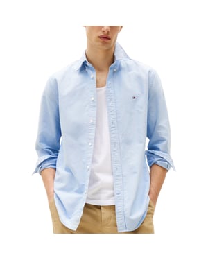 TOMMY HILFIGER Mens Shirts Regular Fit Oxford Long Sleeve Casual Cotton Formal